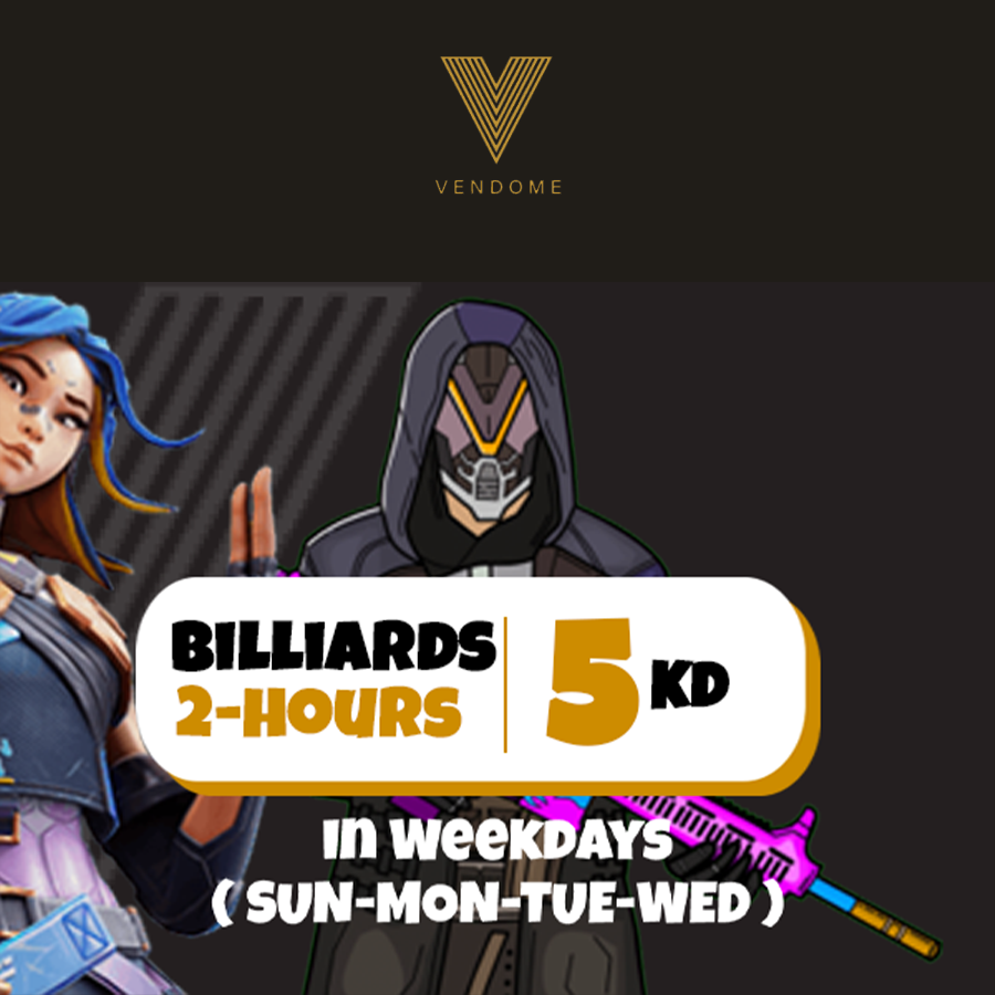 Vendome – 2 Hrs. on Billiards