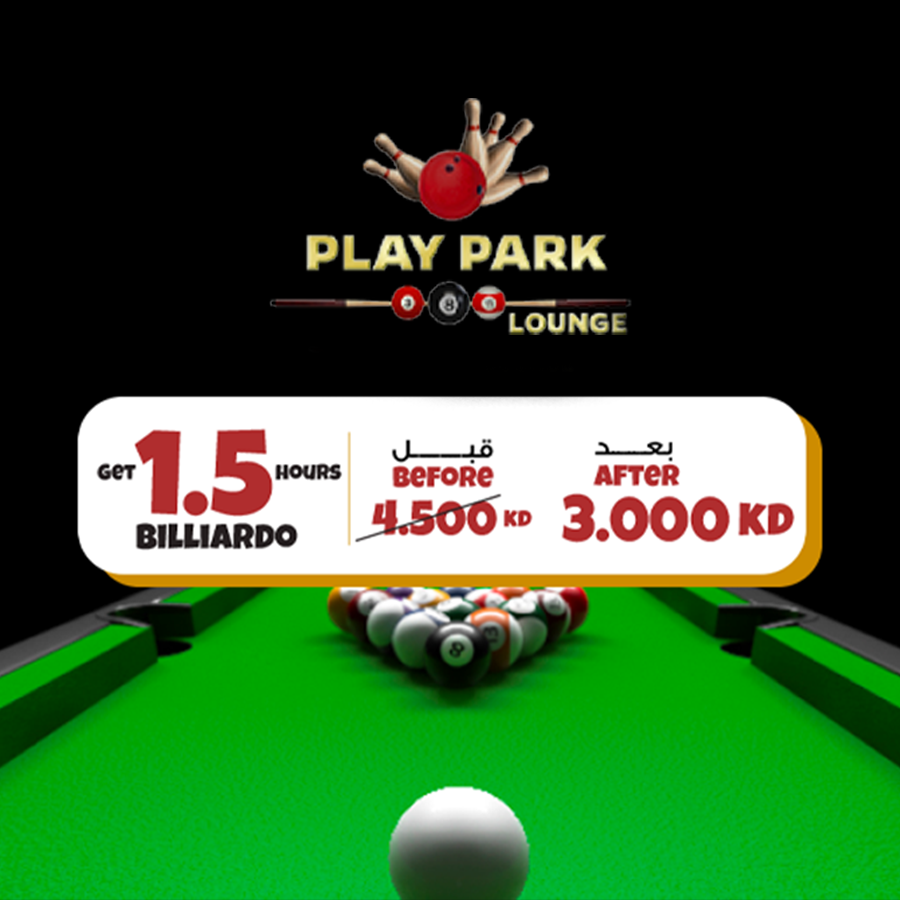 Play Park Lounge - 1.5 Hr. Billiard